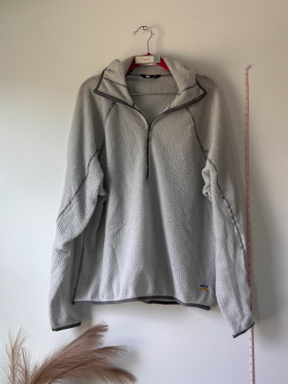 Senchi Designs Lark Alpha 90 Half-Zip Hoodie Gray Size Large NWT